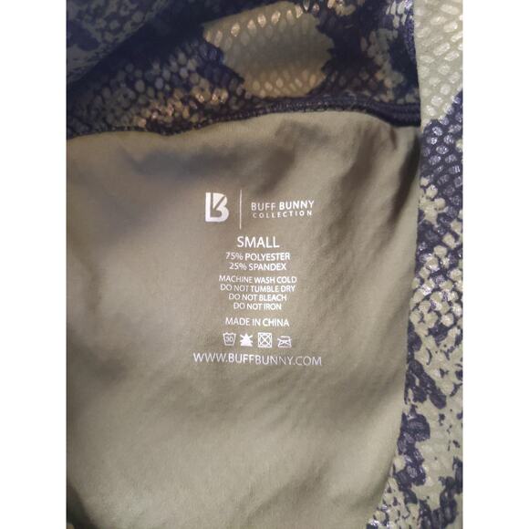 Buff Bunny Women's Small Elysium Animal Print Scales Shiny Compression Leggings - Picture 4 of 8